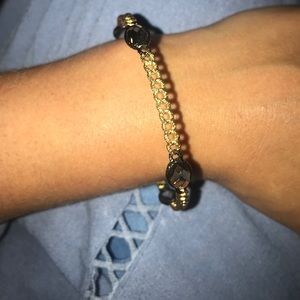 Gold and gray bangle